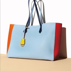 Tory Burch Perry Color-Block Large Tote